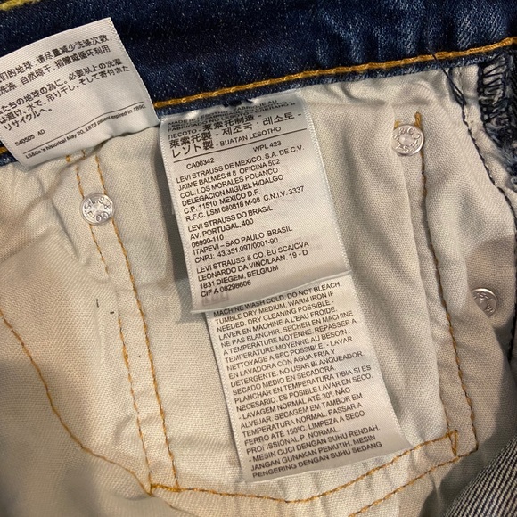 ❤️HP❤️ NWT Levi’s Men’s 2-Way Comfort Stretch Blue Jeans - Picture 10 of 12